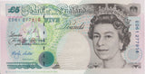 FIVE POUNDS BANKNOTE LOWTHER REF £5-33 - £5 BANKNOTES - Cambridgeshire Coins