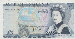 FIVE POUNDS BANKNOTE PAGE REF £5-22 - £5 BANKNOTES - Cambridgeshire Coins