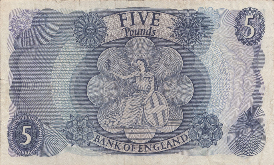 FIVE POUNDS BANKNOTE PAGE REF £5-52 - £5 BANKNOTES - Cambridgeshire Coins