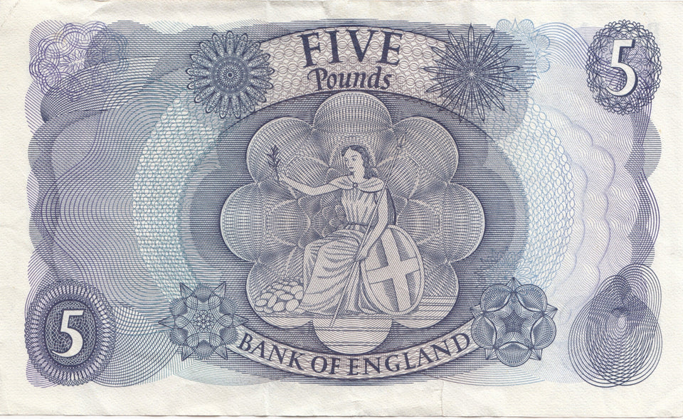 FIVE POUNDS BANKNOTE PAGE REF £5-70 - £5 BANKNOTES - Cambridgeshire Coins