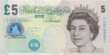 FIVE POUNDS BANKNOTE SALMON REF £5-40 - £5 BANKNOTES - Cambridgeshire Coins