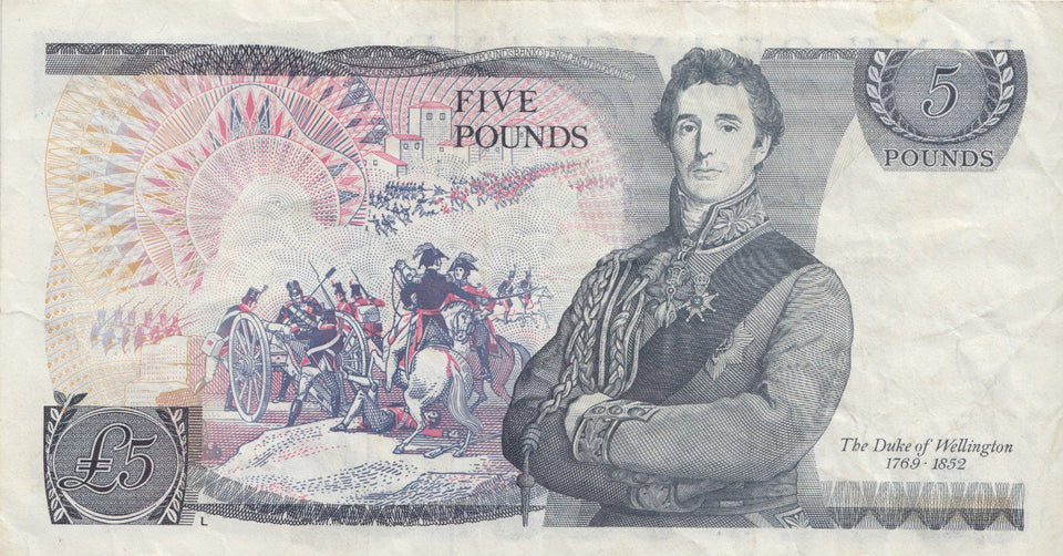 FIVE POUNDS BANKNOTE SOMERSET REF £5-23 - £5 BANKNOTES - Cambridgeshire Coins