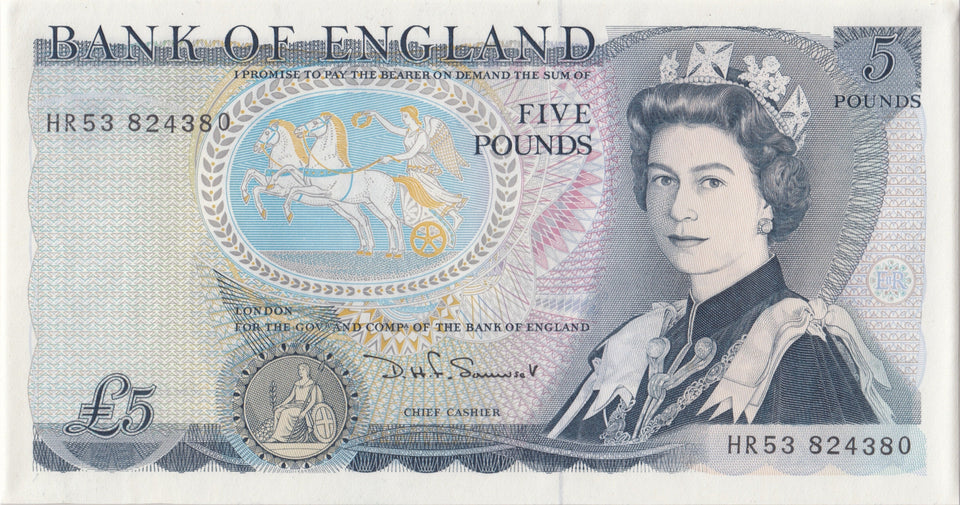 FIVE POUNDS BANKNOTE SOMMERSET REF £5-11 - £5 BANKNOTES - Cambridgeshire Coins