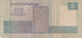FIVE POUNDS EGYPTIAN BANKNOTE REF 182 - WORLD BANKNOTES - Cambridgeshire Coins