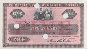 FIVE POUNDS IRELAND BANKNOTE REF IRE-8 - Irish Banknotes - Cambridgeshire Coins