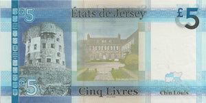 FIVE POUNDS JERSEY BANKNOTE REF 1501 - WORLD BANKNOTES - Cambridgeshire Coins