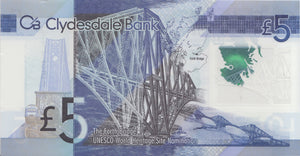 FIVE POUNDS SCOTTISH BANKNOTE REF SCOT-30 - SCOTTISH BANKNOTES - Cambridgeshire Coins