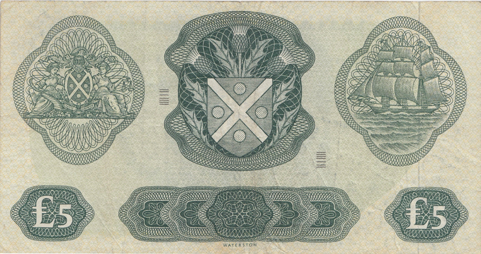 FIVE POUNDS SCOTTISH BANKNOTE REF SCOT-6 - SCOTTISH BANKNOTES - Cambridgeshire Coins
