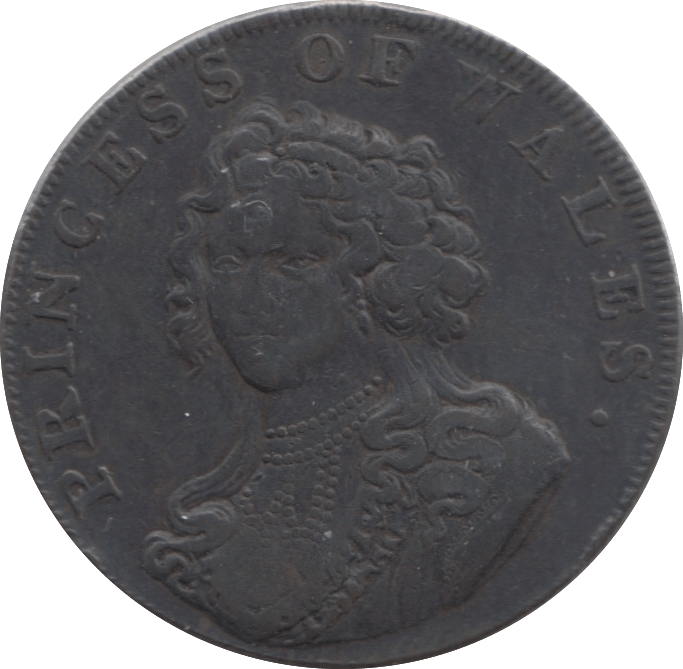 HALFPENNY TOKEN PRINCESS OF WALES REF 310 - Token - Cambridgeshire Coins