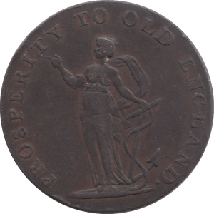 HALFPENNY TOKEN PROSPERITY TO OLD ENGLAND REF 317 - Token - Cambridgeshire Coins
