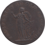 HALFPENNY TOKEN PROSPERITY TO OLD ENGLAND REF 317 - Token - Cambridgeshire Coins