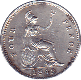 1842 FOURPENCE ( AUNC ) - Fourpence - Cambridgeshire Coins