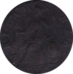 1750 HALFPENNY ( VF )