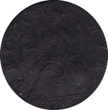 1750 HALFPENNY ( VF )