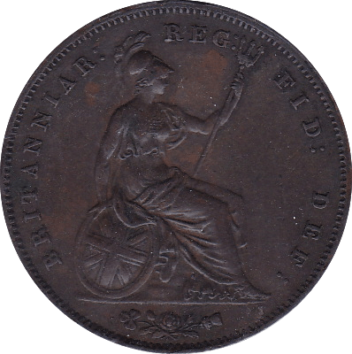 1853 PENNY ( EF ) - Penny - Cambridgeshire Coins