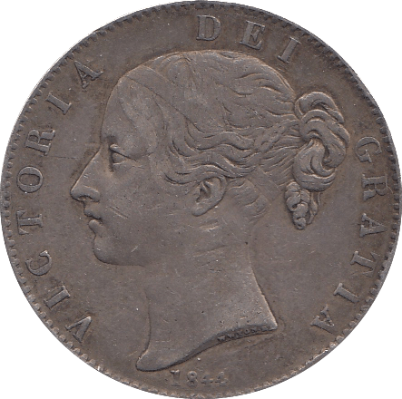 1844 CROWN ( VF ) STAR B - Crown - Cambridgeshire Coins