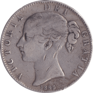 1845 CROWN ( GF ) CINQ D - Crown - Cambridgeshire Coins