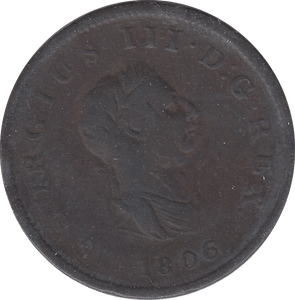 1806 HALFPENNY ( F ) B