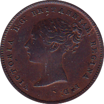 1844 HALF FARTHING ( AUNC ) C - Half Farthing - Cambridgeshire Coins