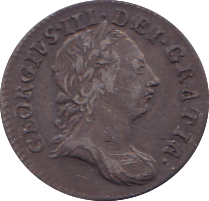 1762 MAUNDY THREEPENCE ( GVF )