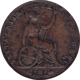 1826 HALFPENNY ( F ) B - Halfpenny - Cambridgeshire Coins