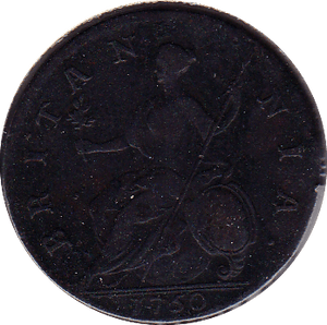 1750 HALFPENNY ( F )