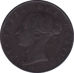 1853 HALFPENNY ( F ) - Halfpenny - Cambridgeshire Coins