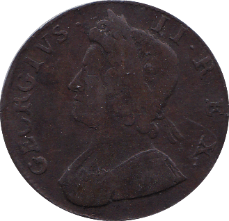 1734 HALFPENNY (VF)
