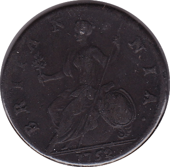 1752 HALFPENNY ( VF )