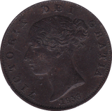 1853 HALFPENNY ( GVF ) - Halfpenny - Cambridgeshire Coins