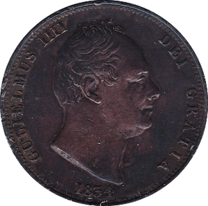 1834 HALFPENNY ( GEF ) - Halfpenny - Cambridgeshire Coins