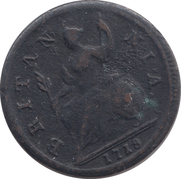 1718 HALFPENNY ( VF )