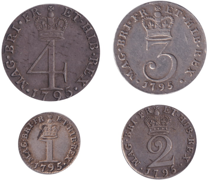 1795 MAUNDY SET GEORGE III