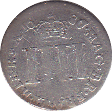 1687 MAUNDY FOURPENCE ( NF ) 7 OVER 6