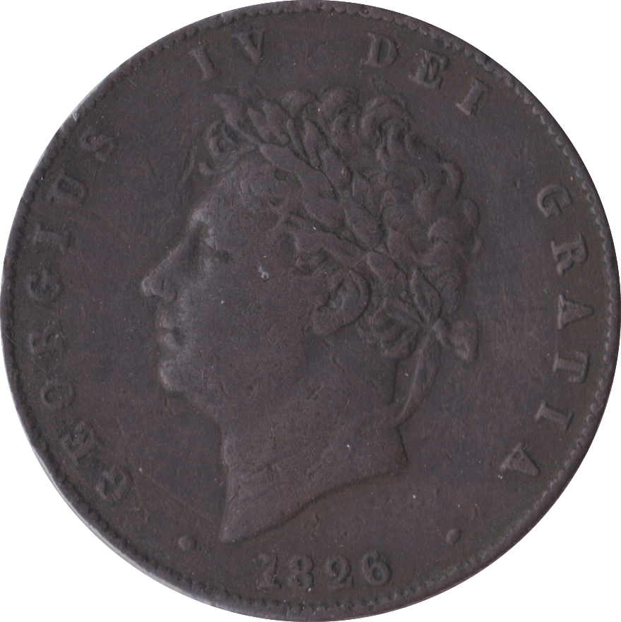 1826 HALFPENNY ( F ) C - Halfpenny - Cambridgeshire Coins