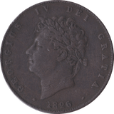 1826 HALFPENNY ( F ) C - Halfpenny - Cambridgeshire Coins