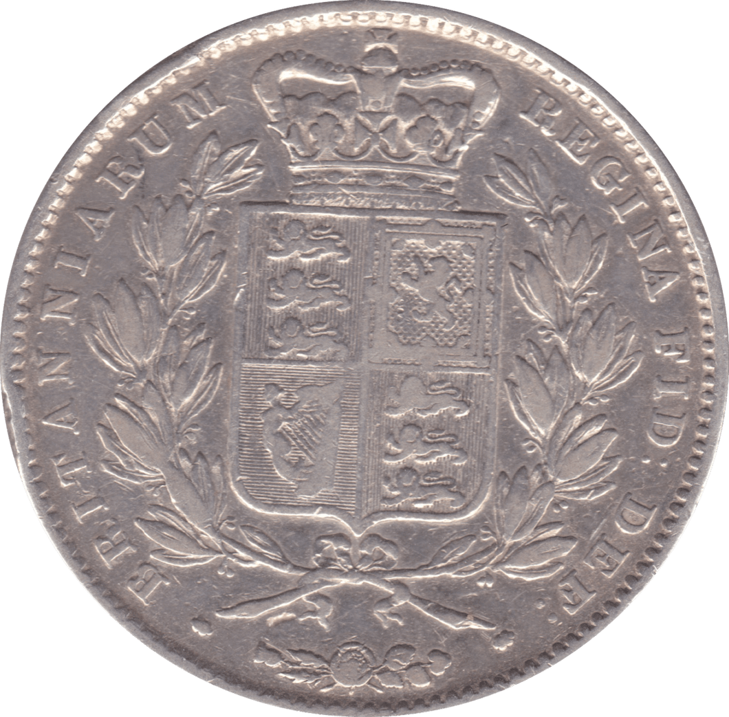 1845 CROWN ( GF ) CINQ VIII - Crown - Cambridgeshire Coins