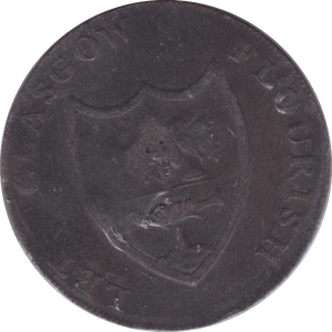 1791 GLASGOW HALFPENNY TOKEN