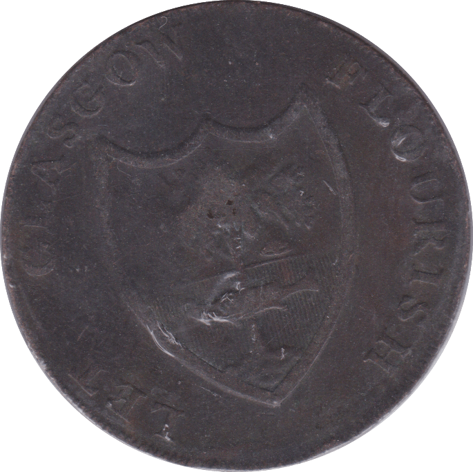 1791 GLASGOW HALFPENNY TOKEN