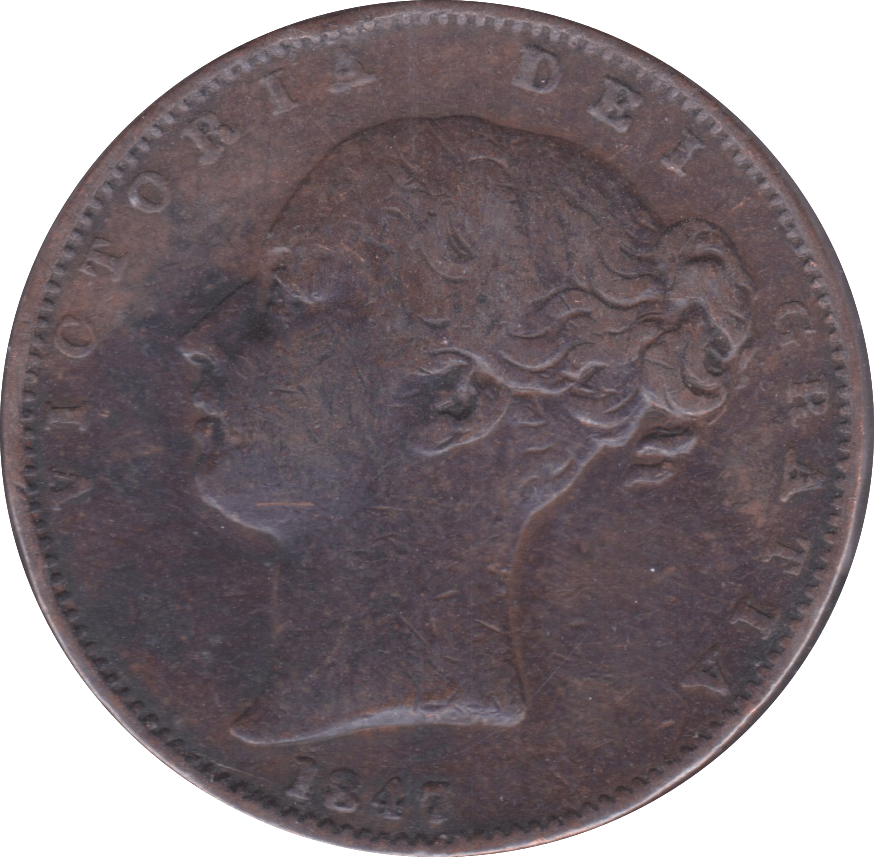 1847 FARTHING ( GF ) A - Farthing - Cambridgeshire Coins