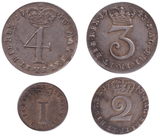 1743 MAUNDY SET GEORGE II