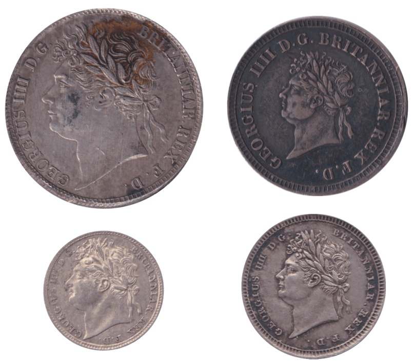 1822 MAUNDY SET GEORGE IV