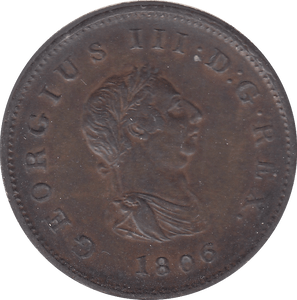 1806 HALFPENNY ( GVF ) A