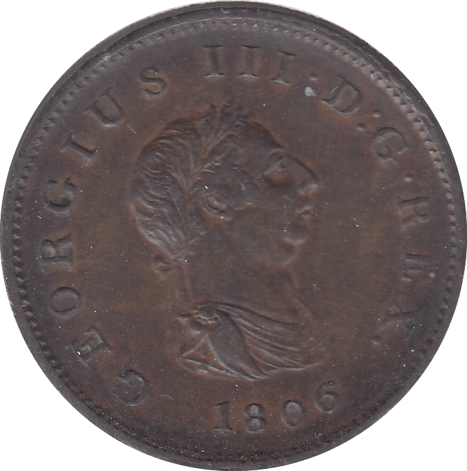 1806 HALFPENNY ( GVF ) A