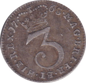 1763 MAUNDY THREEPENCE ( VF ) E