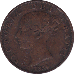 1854 HALFPENNY ( F ) - Halfpenny - Cambridgeshire Coins