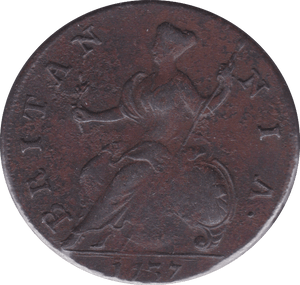 1737 HALFPENNY ( VF )