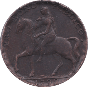 1792 HALFPENNY TOKEN COVENTRY B