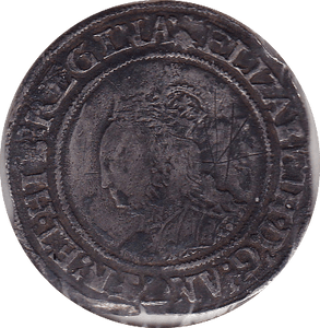 1559 - 60 ELIZABETH 1ST SILVER SHILLING  FIRST ISSUE ( SPINK 2549 ) 2A BUST REF 27