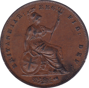 1854 PENNY ( AUNC ) C - Penny - Cambridgeshire Coins